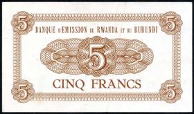 Ruanda / Rwanda Burundi P.01 5 Francs 1960 (2) 