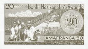 Ruanda / Rwanda P.06e 20 Francs 1976 (1) 
