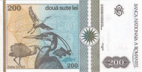 Rumänien / Romania P.100 200 Lei 1992 (1) 