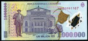 Rumänien / Romania P.116 1.000.000 Lei 2004 Polymer (1) 