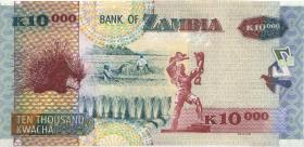 Sambia / Zambia P.46a 10.000 Kwacha 2003 (1) 