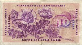 Schweiz / Switzerland P.45c 10 Franken 1956 (3) 