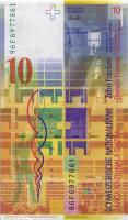 Schweiz / Switzerland P.66b 10 Franken 1996 (1) 