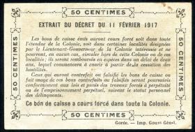 Senegal, Frz. Verwaltung p.01b 0,50 Francs L 1917 (2) 