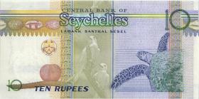 Seychellen / Seychelles P.52 10 Rupien 2013 (2016) Gedenkbanknote (1) 