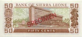 Sierra Leone P.04/07 50 Cents -  5 Leones (1978) Specimen (1) 