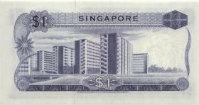 Singapur / Singapore P.01d 1 Dollar (1972) (1-) 