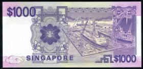 Singapur / Singapore P.25a 1000 Dollars (1984) A/1 (2/2+) 