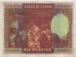 Spanien / Spain P.078 1000 Pesetas 1928 (2) 