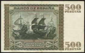 Spanien / Spain P.119 500 Pesetas 1940 (1945) (3) 
