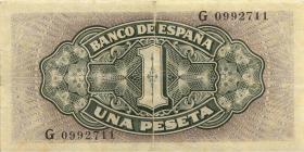 Spanien / Spain P.122 1 Peseta 1940 (3) 
