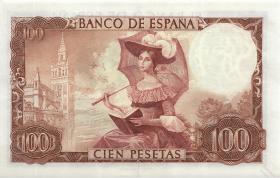 Spanien / Spain P.150 100 Pesetas 1965 (1970) (1-) 