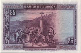 Spanien / Spain P.074b 25 Pesetas 1928 (1-) 