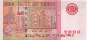 Sudan P.62 2000 Dinars 2002 (1) 