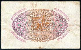 Süd Rhodesien / Southern Rhodesia P.08b 5 Shillings 1948 (3) 