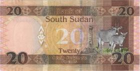 Süd Sudan / South Sudan P.13r 20 South Sudanese Pounds 2016 ZZ (1) 