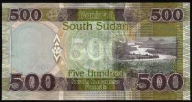 Süd Sudan / South Sudan P.16a 500 South Sudanese Pounds 2018 (1) 
