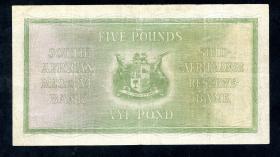 Südafrika / South Africa P.086b 5 Pounds 1937 (3) 