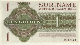 Surinam / Suriname P.116d 1 Gulden 1.11.1974 (1) 