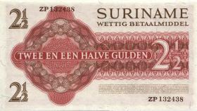 Surinam / Suriname P.117br 2 1/2 Gulden 1967 ZR (1) 