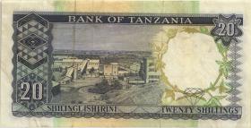 Tansania / Tanzania P.03a 20 Shillings (1966) (3) 