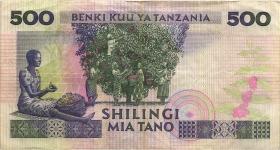 Tansania / Tanzania P.21c 500 Shillings (1989) (3) 