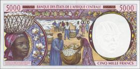 Zentral-Afrikanische-Staaten / Central African States P.604Pe 5000 Francs 1999 (1) 