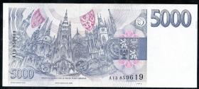 Tschechien / Czech Republic P.09 5000 Kronen 1993 (1) 