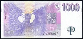 Tschechien / Czech Republic P.15c 1000 Kronen 1996 E (1) 