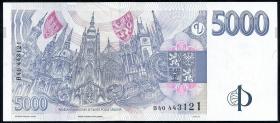 Tschechien / Czech Republic P.23b 5000 Kronen 1999 A (1) 