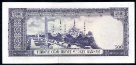 Türkei / Turkey P.183 500 Lira 1930 (1968) Serie U (1/1-) 