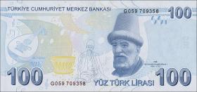 Türkei / Turkey P.226d 100 Lira 2009 (2020) (1) 