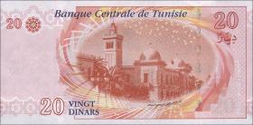 Tunesien / Tunisia P.093a 20 Dinars 2011 (1) 