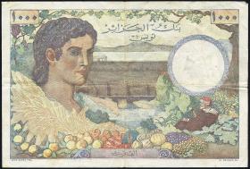 Tunesien / Tunisia P.026 1000 Francs 2.9.1946 (4+) 