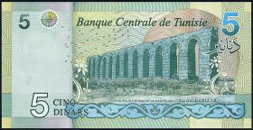 Tunesien / Tunisia P.098 5 Dinars 2022 (1) 