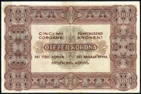 Ungarn / Hungary P.067 5000 Kronen 1920 (3/3+) 