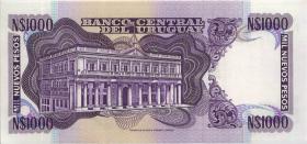 Uruguay P.064Aa 1000 Nuevos Pesos (1991) Serie C (1) 