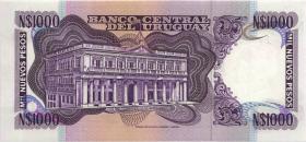Uruguay P.064b 1000 Nuevos Pesos (1981) Serie B (1) 