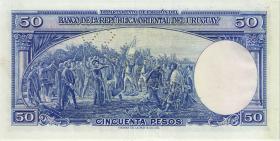 Uruguay P.038as 50 Pesos L. 1939 Specimen (2) Cancelled 