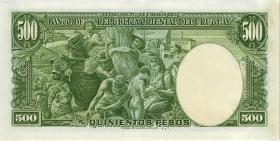 Uruguay P.040as 500 Pesos L. 1939 (1/1-) Specimen Cancelled 