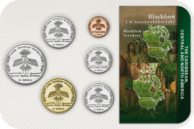 Kursmünzensatz USA (Indianerreservate) Blackfoot 