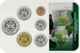 Kursmünzensatz USA (Indianerreservate) Eskimo 