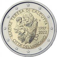 Vatikan 2 Euro 2022 Mutter Theresa - 25. Todestag 