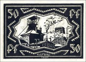Notgeld Stadt Waldenburg (Schlesien) 50 Pfennig 1921 (1) Variante II 
