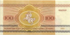 Weißrussland / Belarus P.08 100 Rubel 1992 (1) 