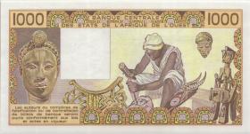 West-Afr.Staaten/West African States P.807Th 1000 Francs 1987 (1) 