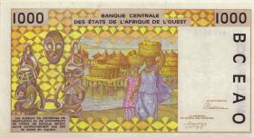West-Afr.Staaten/West African States P.811Tb 1000 Francs 1992 (1/1-) 
