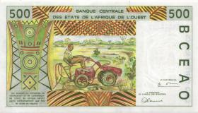 West-Afr.Staaten/West African States P.110Af 500 Francs 1996 (1) 