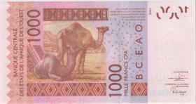 West-Afr.Staaten/West African States P.Neu 1000 Francs 2020 (1) 