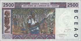 West-Afr.Staaten/West African States P.312Cc 2500 Francs 1994 (1) 